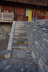 escalier pierre sèche maçonnée