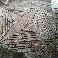 pierre sèche, mosaïque, calade