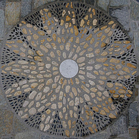 Terrasse, pierre sèche