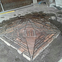 pierre sèche, mosaïque, calade